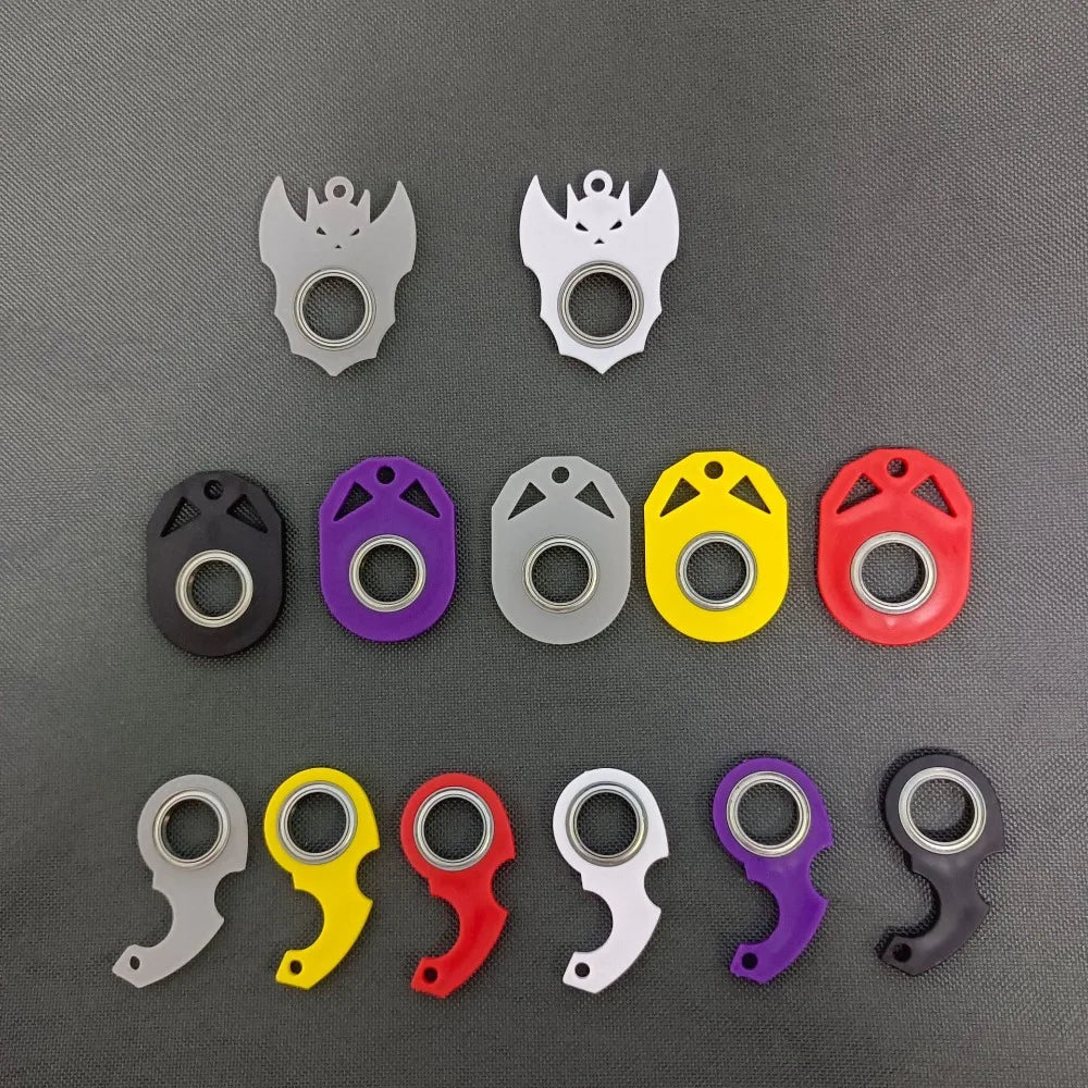 Alivia el aburrimiento Llavero Fidget Spinner Luz noctilucente Moderno Llavero giratorio con punta de dedo Creativo Anti-Ansiedad