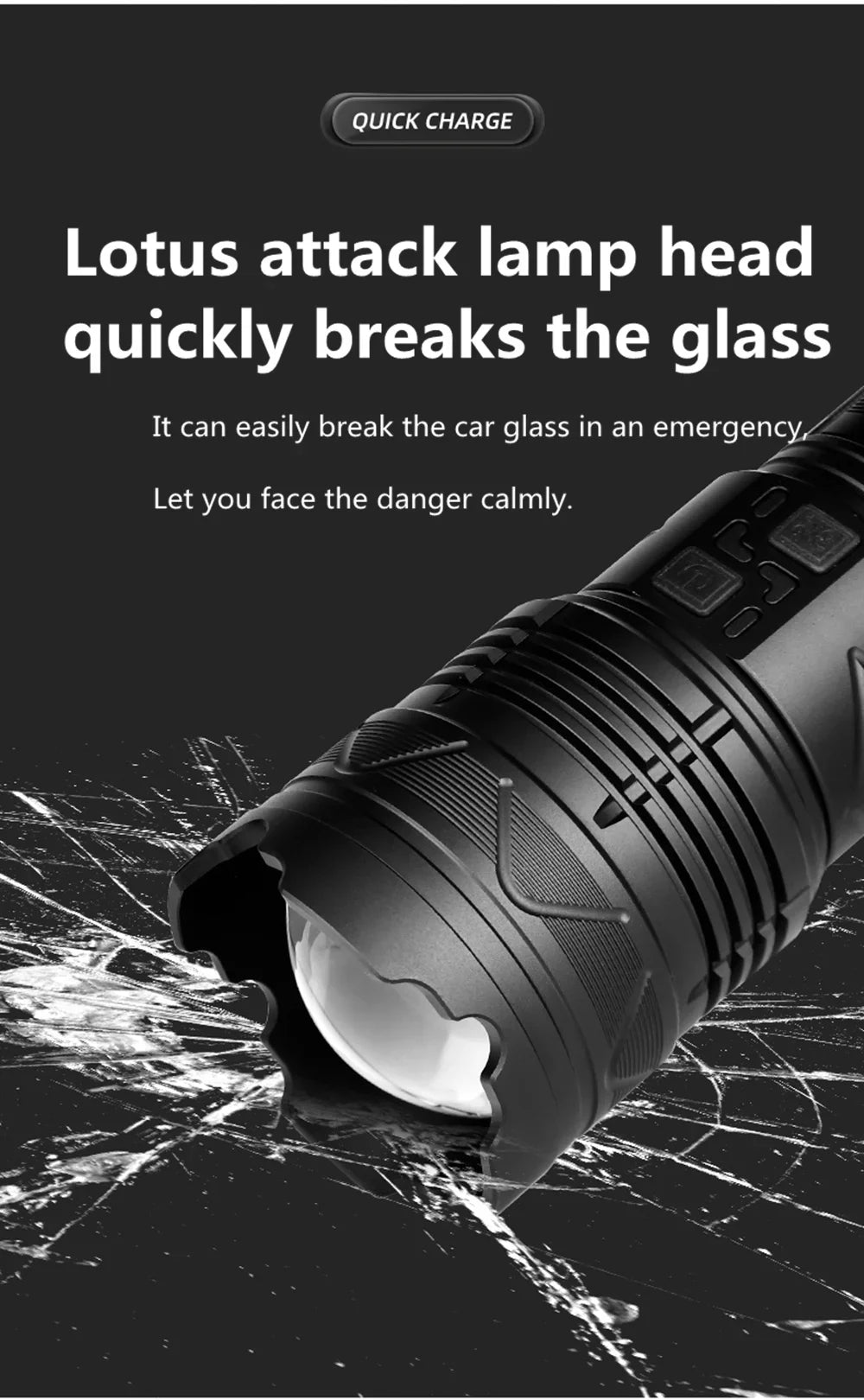 Powerful GT60 LED Flashlight Super Bright Long Range Torch Rechargeable Most Powerful Outdoor Tactical Hand Lamp Camping Lantern