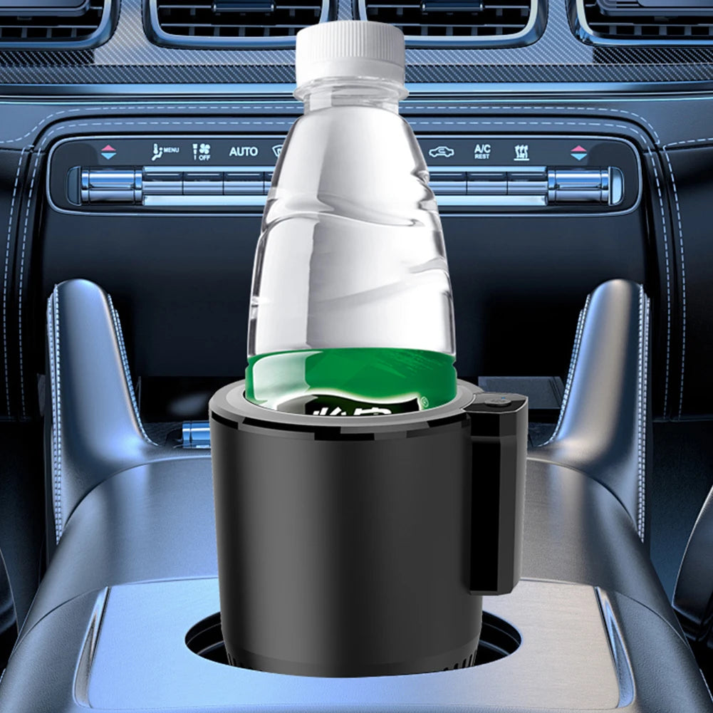 2 In 1 Car Cup Warmer Cooler Keep Beverage Cool Warm Smart Hot Cold Cup Auto Refrigerator Cooling Heating Cup for Road Tripper
