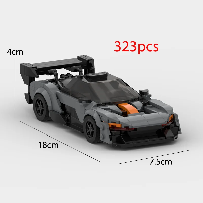 2022 Hot MOC Speed City Car Champion Racer Classic Supercar Building Blocks Brick Racing Super Technique Creative Garage DIY Set