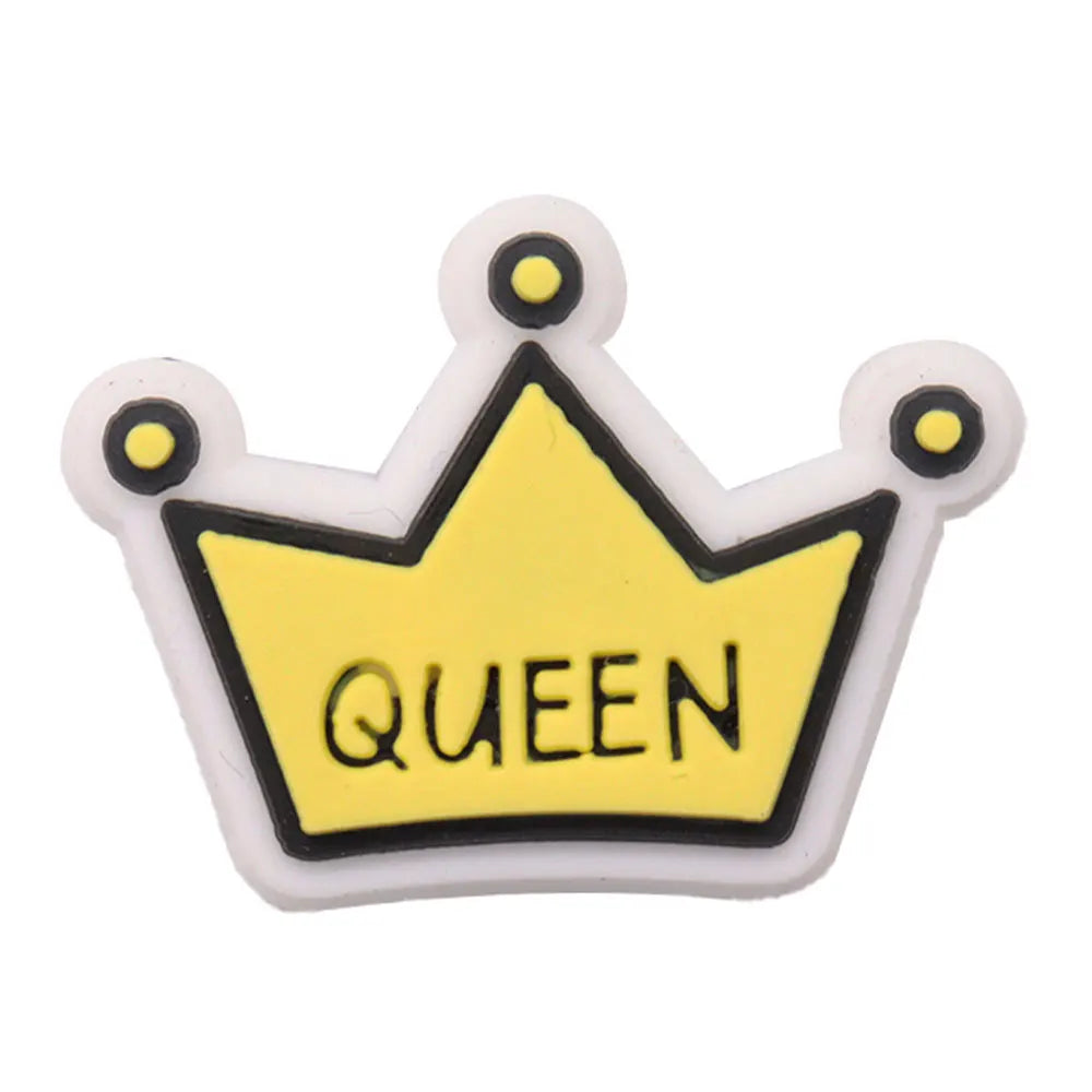 1 pieza de PVC negro para niña, sé amiga, mamá, vida, arcoíris, dijes para adultos, hebilla, zuecos, mezcla de decoraciones para zapatos, se adapta a la mochila