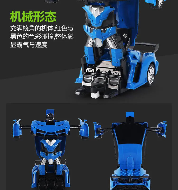 BGTOY RC Car 4WD Control remoto Deformation Robot Car Boy Anime Model Transformation 20CM Figuras de acción para niños Juguetes Regalos