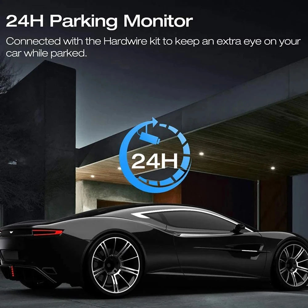 Cámara de salpicadero para coche de 1080P con GPS, WIFI, aplicación, grabadora de vídeo de 4 lentes, DVR de 360°, cámara de visión trasera, monitor de estacionamiento, caja negra, accesorios para coche