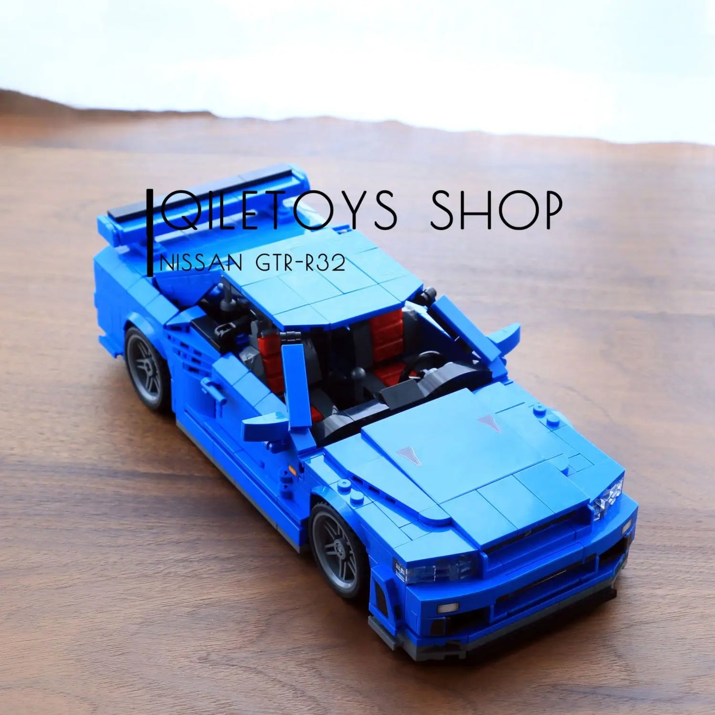 Technical building block bricks japan sport car nissans GTR R34 JDM retro model pull back vehicel toys collection for boys gifts