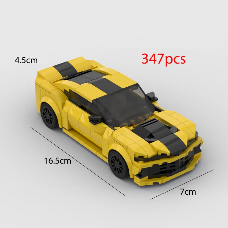 2022 Hot MOC Speed City Car Champion Racer Classic Supercar Building Blocks Brick Racing Super Technique Creative Garage DIY Set