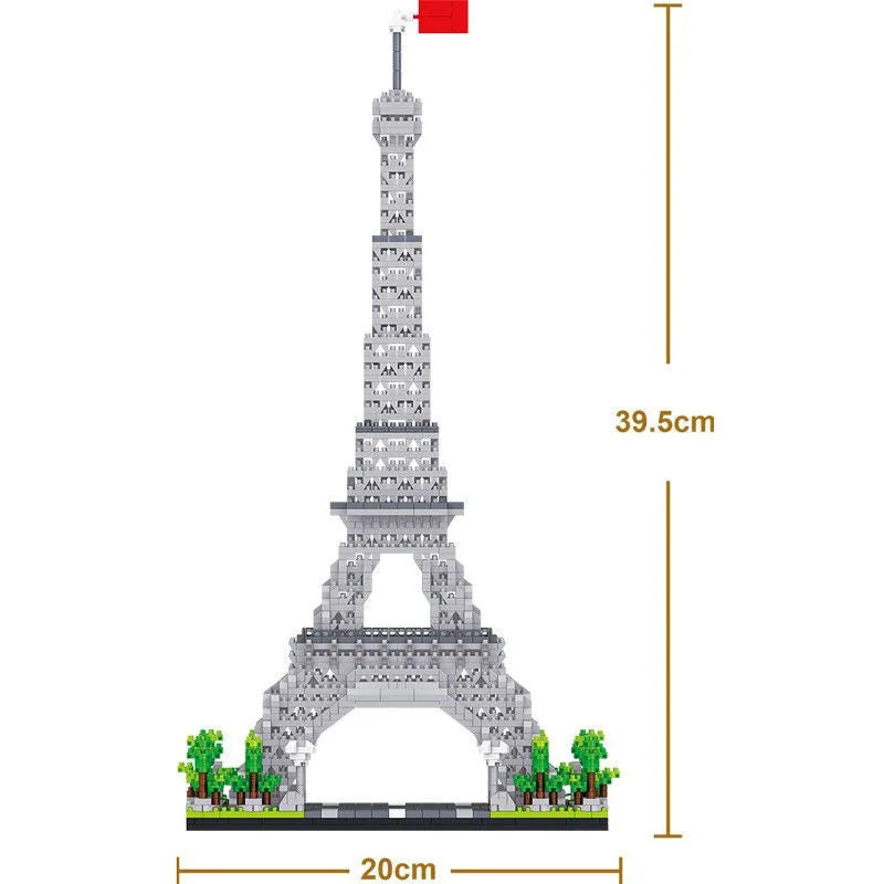 3585pcs World Architecture Model Building Blocks Paris Eiffel Tower Diamond Micro Construction Bricks DIY Toys for Children Gift
