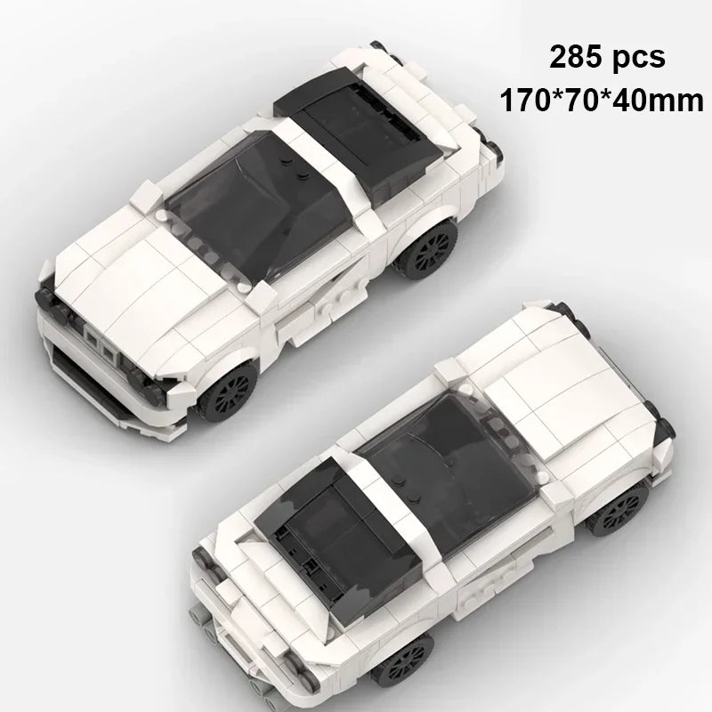 Technical Car City Speed Champion Sports MOC Ideas Creative Racing Car Building Blocks Garage Carro Rennau Voiture Vehicle Toys