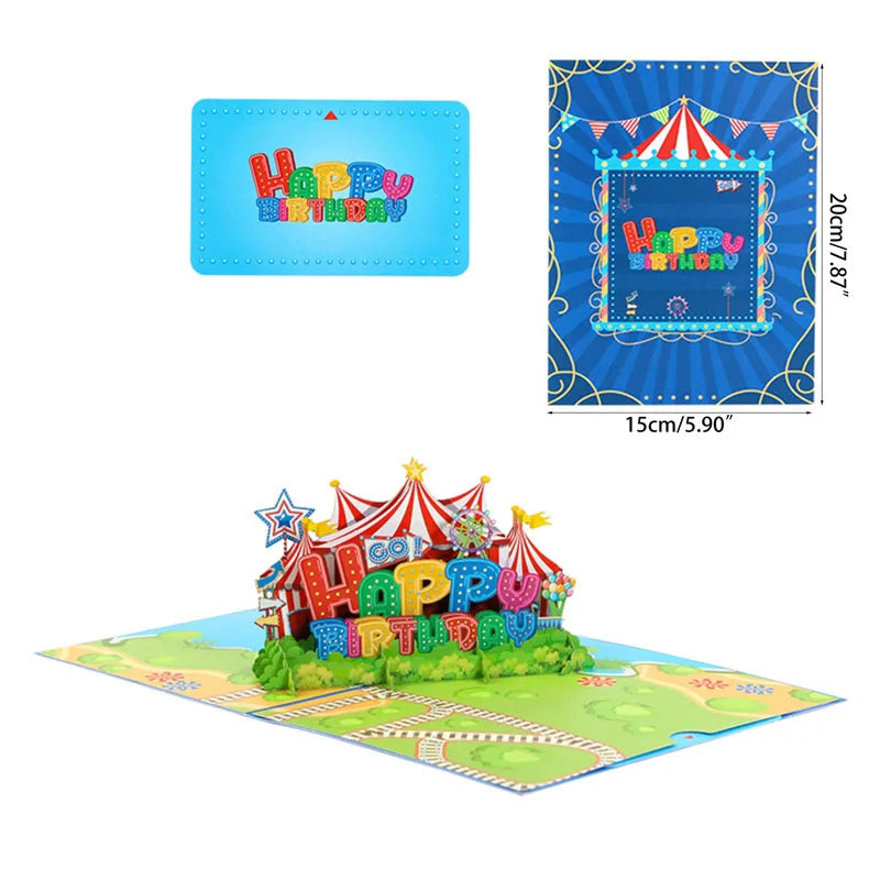 38 Styles 3D Pop Up Greeting Card Love In Hands Birthday Wedding Halloween Christmas Valentines' Day New Year Xmas Kids Gift