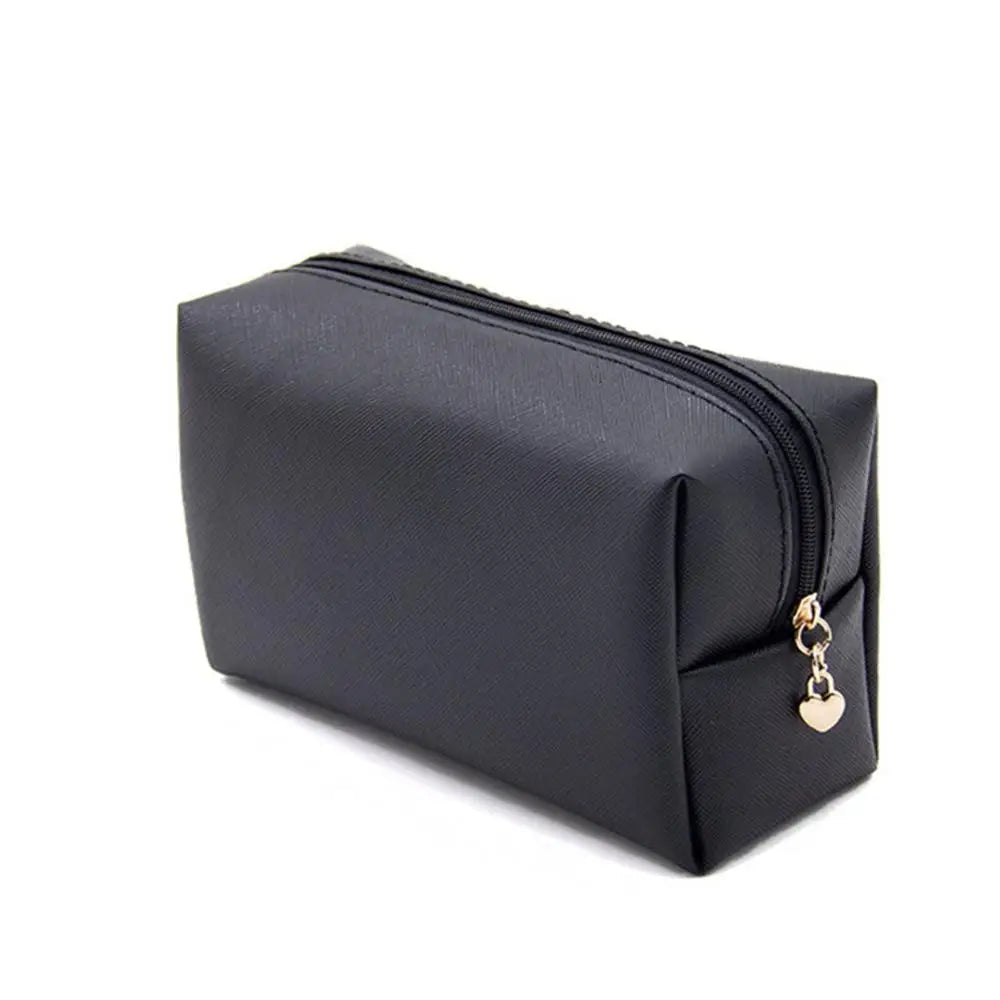 1 ~ 10 piezas de neceser pequeño para mujer, de piel sintética, resistente al agua, con cremallera, bolsa de maquillaje, organizador de maquillaje de viaje, estuche de belleza