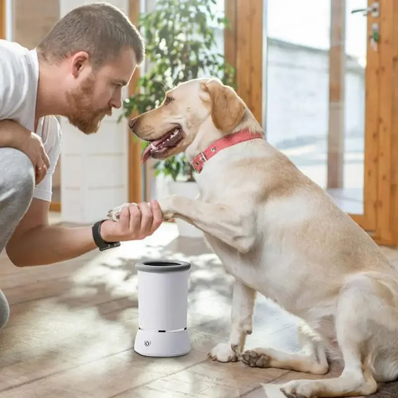 Rechargeable Electric Dog/Cats Paw Washer Pet Automatic Foot Wash Pedicure Cup Foot Cleaning Brush Washing Tools Dog Supplies