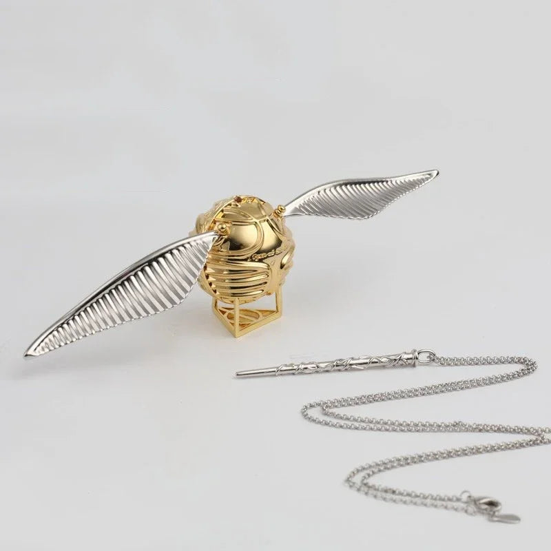 Proposal Ring Box Gold Snitch Wedding Wings Ring Boxes Luxury Gold Metal Jewelry Mystery Box Surprise Organizer for Small Things