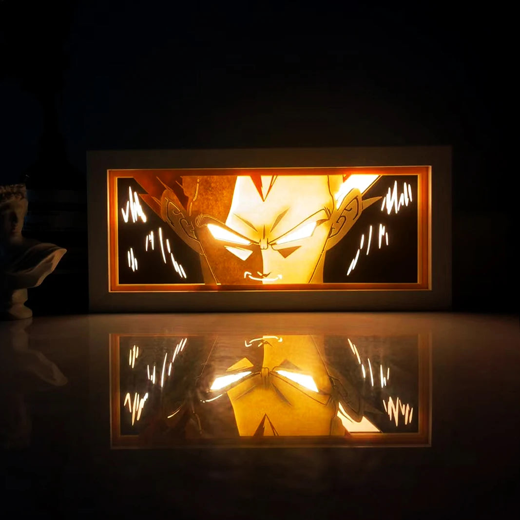 Anime One Piece Paper Cut Shadow Box Light Remote control model multiple colors Gamer Bedroom Decoration party present