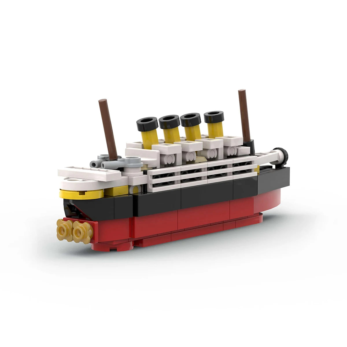 RMS Cruise Sank Titanic Break In Half With Case Model Sets Ship Building Blocks MOC Shipwreck Boat Construction Kid Toys Gifts