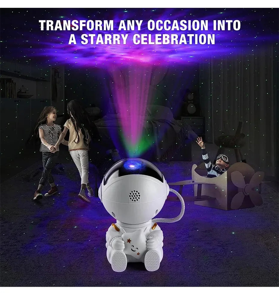 Projecteur d'étoiles, veilleuse de galaxie, projecteur d'astronautes, projecteur d'espace avec télécommande pour nébuleuse, pour chambre à coucher et maison