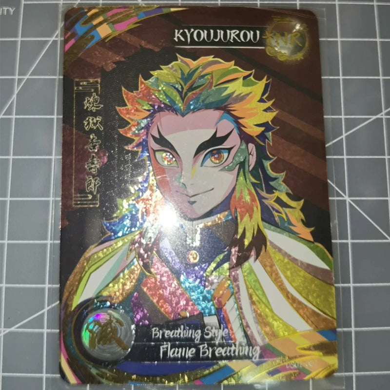 Anime Demon Slayer Agatsuma Zenitsu Hashibira Inosuke Tomioka Giyuu Rengoku Kyoujurou Collectible Card Birthday Gifts Toys