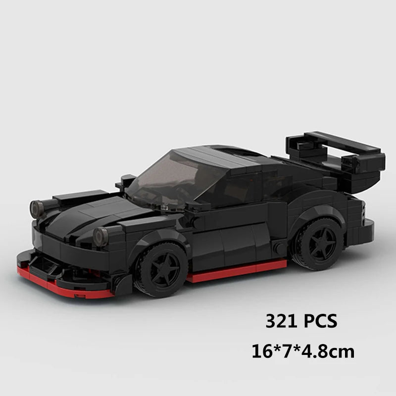 Racing Car City Speed Champions Sports Model Building Blocks DIY Bricks MOC Toy Classic Rally Super Racers Vehicle f1 technique