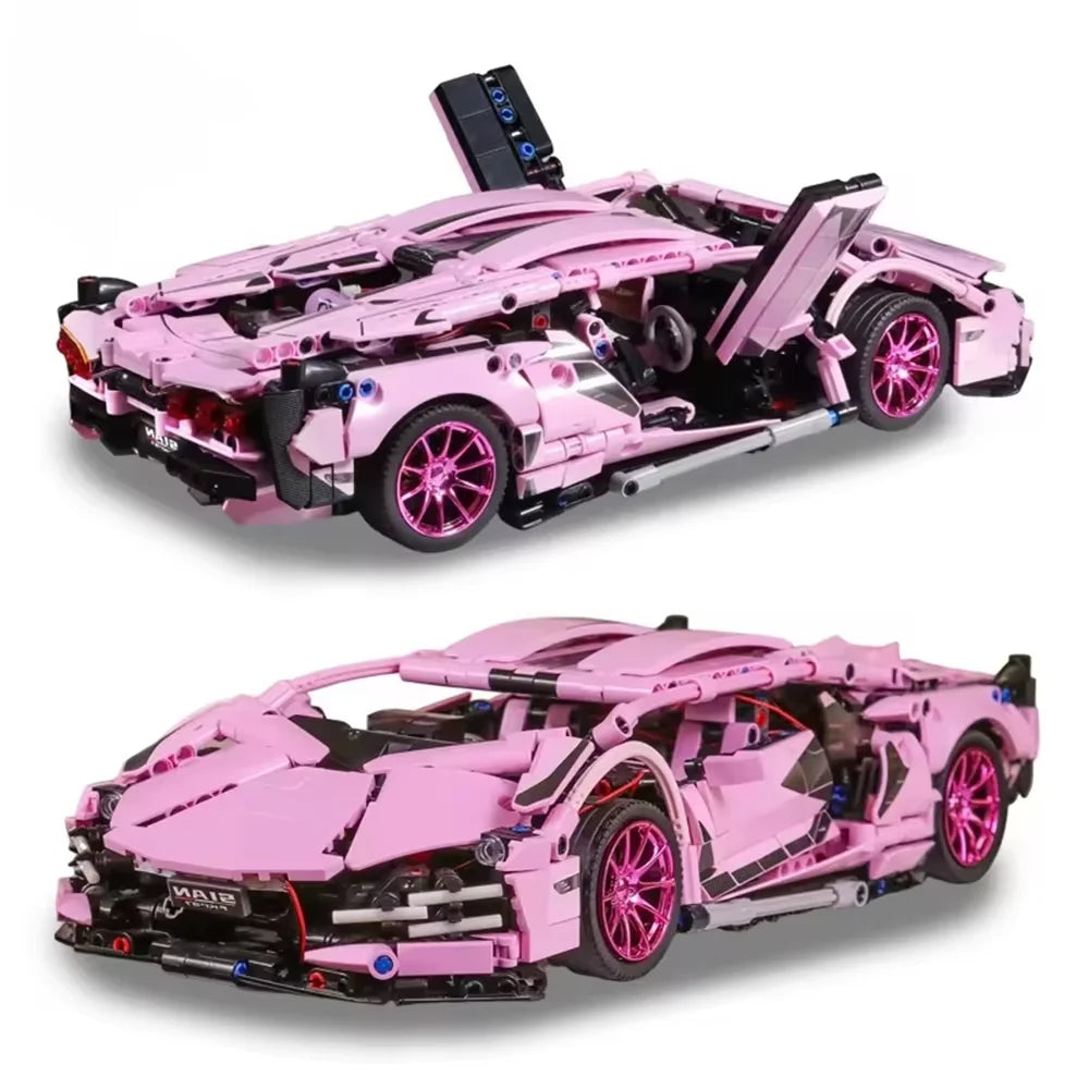 Technology Toys High-Tech Super Sport 1:8 Racing Car Model Racing Compatible Buidling Bricks High-tech Children Christmas Gifts