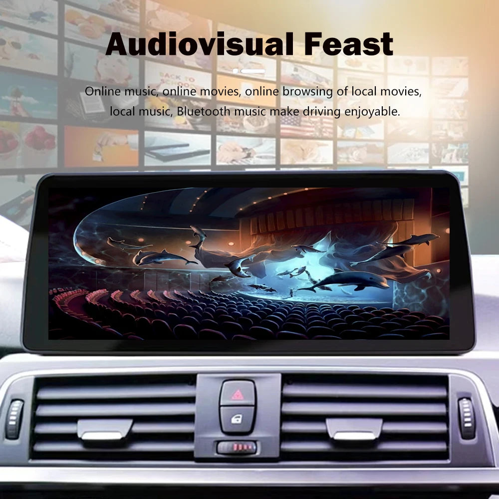 1920*720P Carplay 12,3 pouces Android 14 pour BMW Série 5 F10 F11 2010-2016 CIC NBT Système Auto Radio GPS Navigation Multimédia