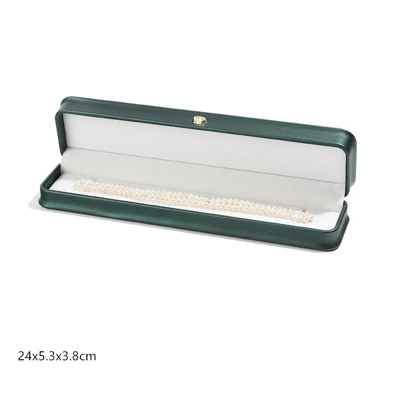 1 organizador de joyas de cuero, caja para anillos de boda, colgante, pulsera, collar, estuche de almacenamiento, embalaje de regalo, caja de exhibición al por mayor