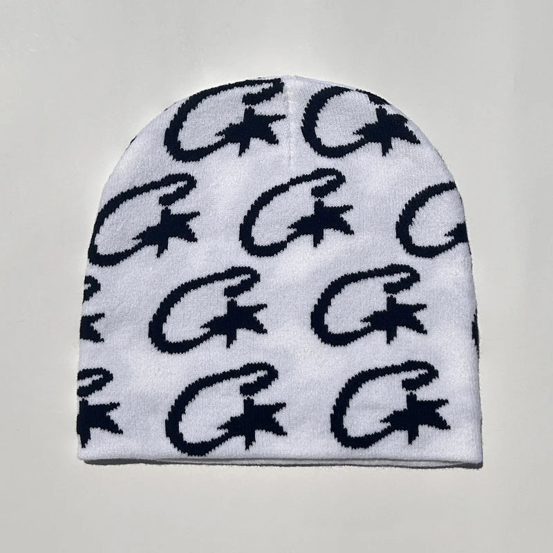 1 gorro de punto para mujer, gorro de punto para hombre, gorro unisex de punto moderno sin ala, para actividades al aire libre, estilo Y2k, hip hop, gótico, ciclismo