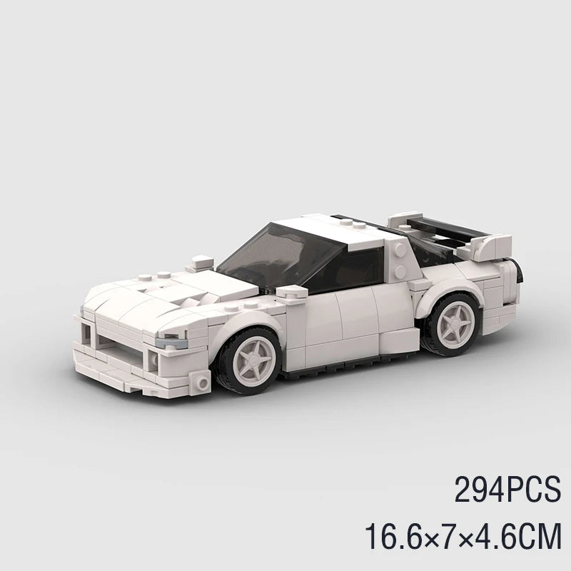 Supercar F1 City Speed Champions Racing Car RX-7 Model Building Blocks MOC Supercar Racers Vehicle Technique Bricks Kids Toys
