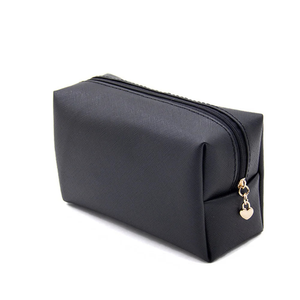 1 ~ 10 piezas de neceser pequeño para mujer, de piel sintética, resistente al agua, con cremallera, bolsa de maquillaje, organizador de maquillaje de viaje, estuche de belleza