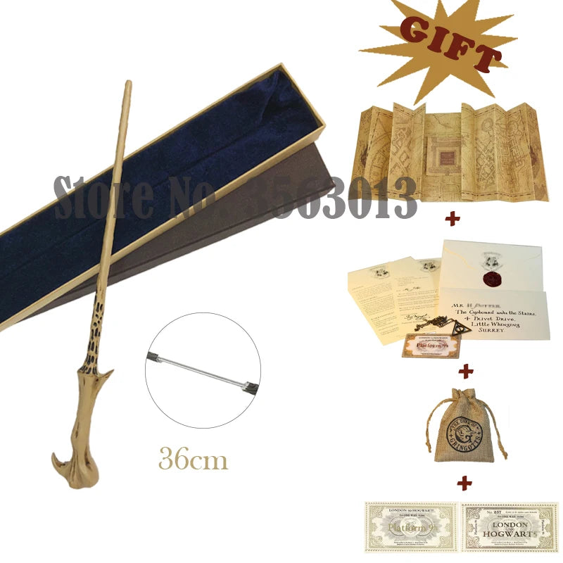 27 Kinds Wands with Map Letter 2 Tickets Necklace Cloth Bag and orginal Box