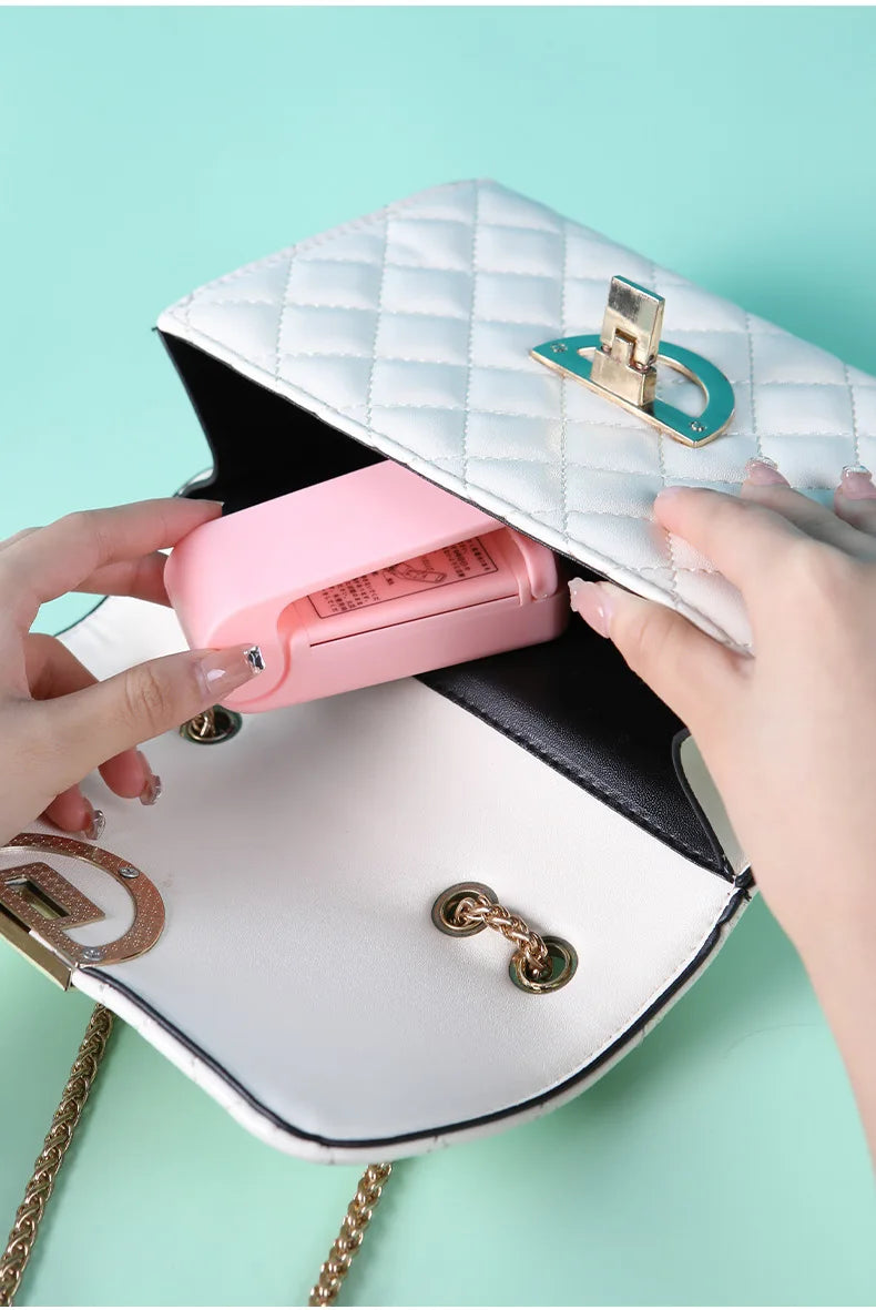 1 mini máquina selladora de bocadillos, selladora de paquetes de bolsas, máquina selladora de bolsas de plástico térmico para alimentos, accesorios de cocina portátiles