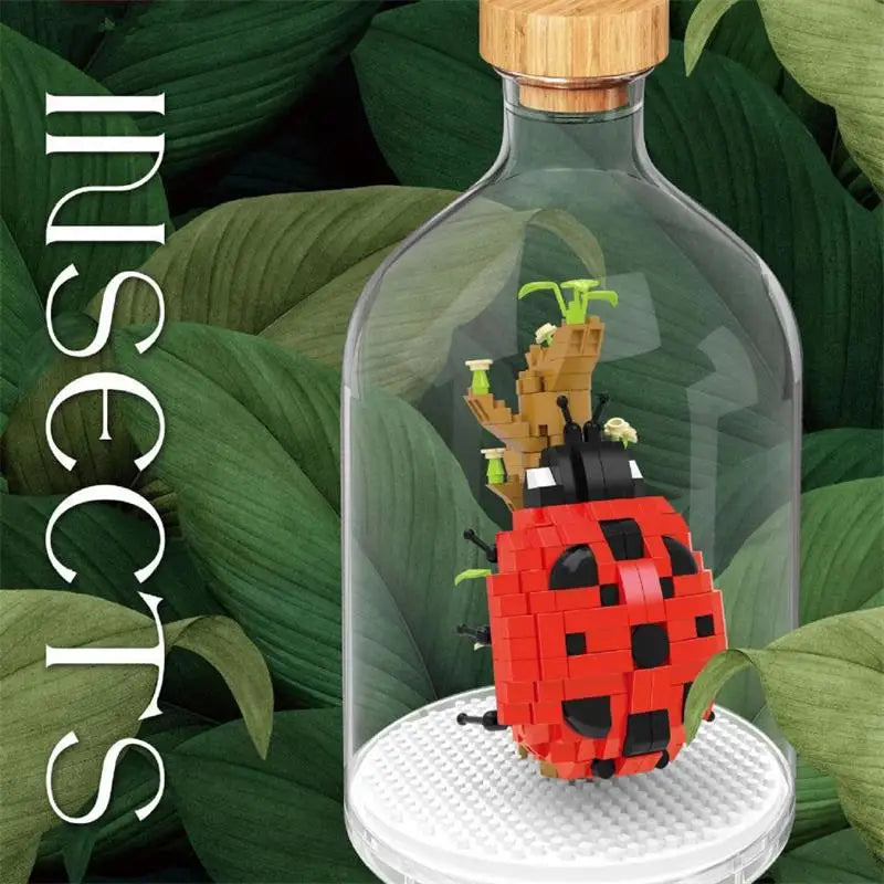 Assembly Mini Blocks Animal Ladybird Model Insect Bricks DIY Educational Toys Gifts Girls Christmas Present Pet Shop Wisehawk