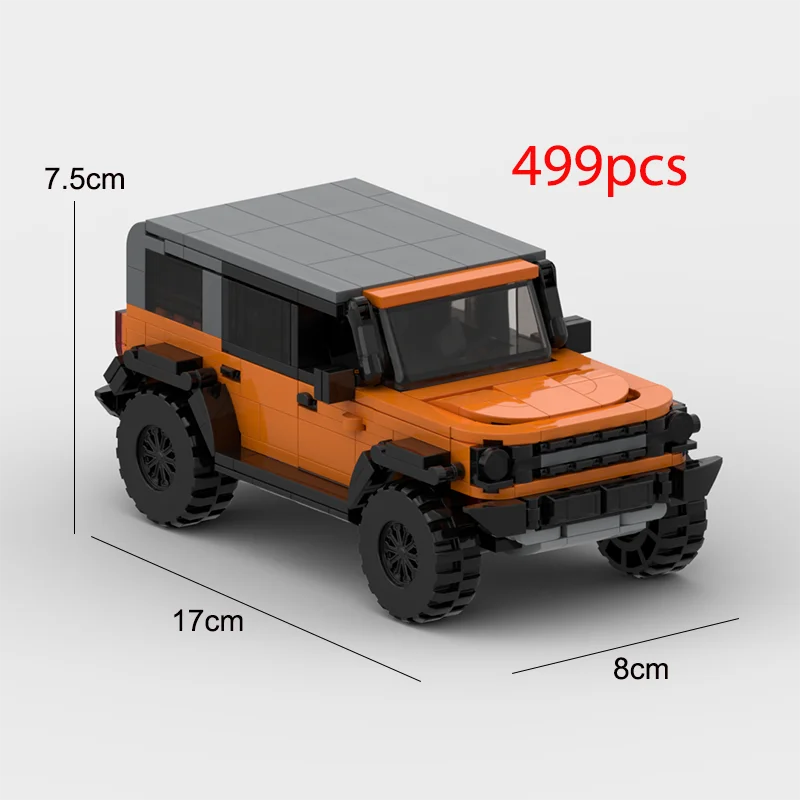 Toy MOC SUV Speed Champion City Car Racer Classic off-road Building Blocks Brick Racing Super Technique Creative Garage DIY Set