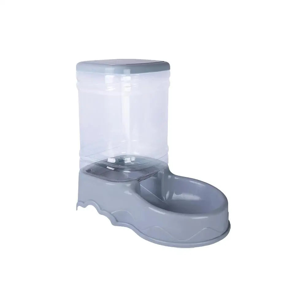 1 cuenco para beber y comedero automático para mascotas, capacidad de 3,8 l, cubo grande para almacenar alimentos, combinación de suministros para mascotas U2w3