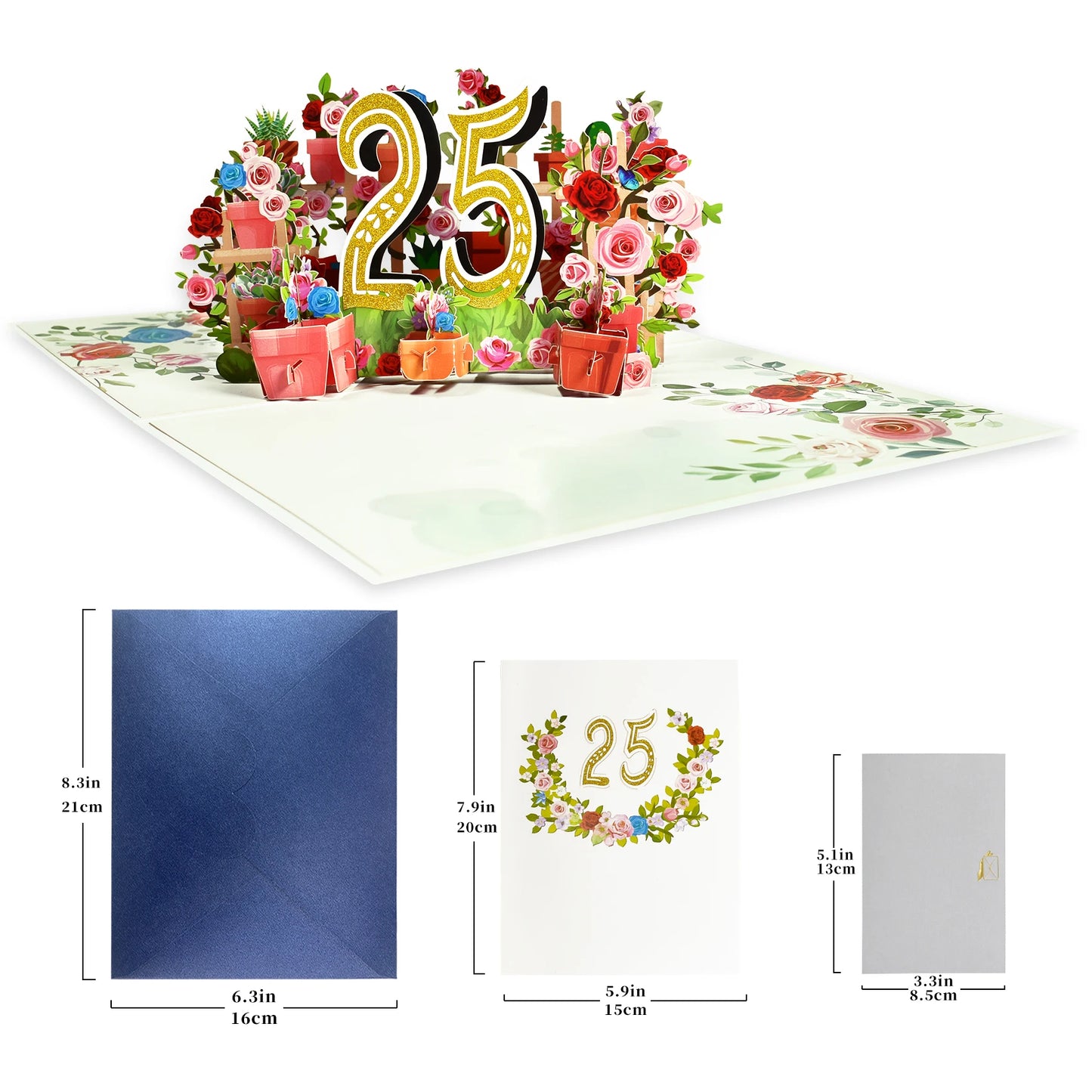 Carte d'anniversaire pop-up 1er 10 28 21 30 Numéro Figure Cartes de vœux 3D pour mariage d'anniversaire