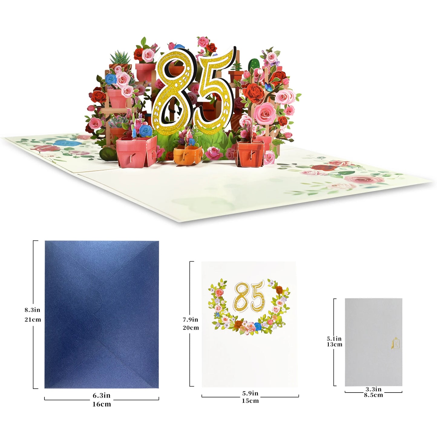 Carte d'anniversaire pop-up 1er 10 28 21 30 Numéro Figure Cartes de vœux 3D pour mariage d'anniversaire
