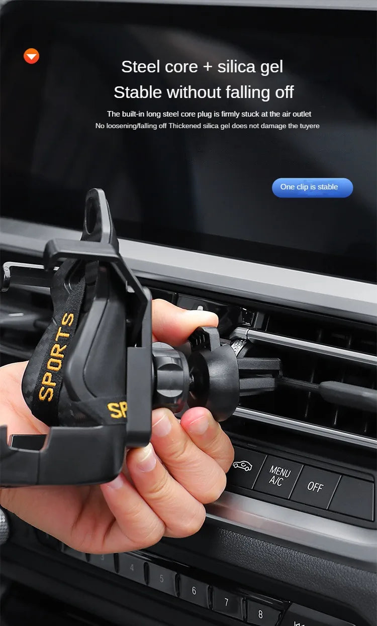 Racing Seat Shape Car Phone Bracket GPS Bracket Car Air Vent Universal Smartphone Bracket Trendfront