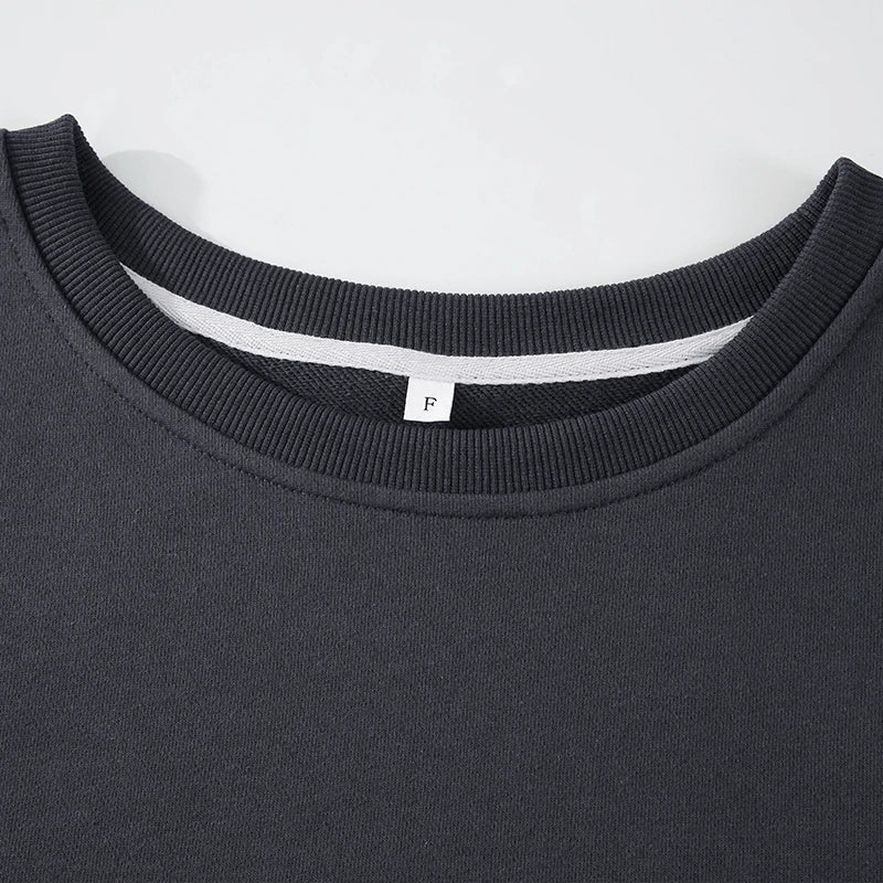 Oversized 100% Cotton Women Sweatshirts Long Sleeve Patchwork Open Side Streetwear Harajuku Pullovers Autumn Clothes For Women