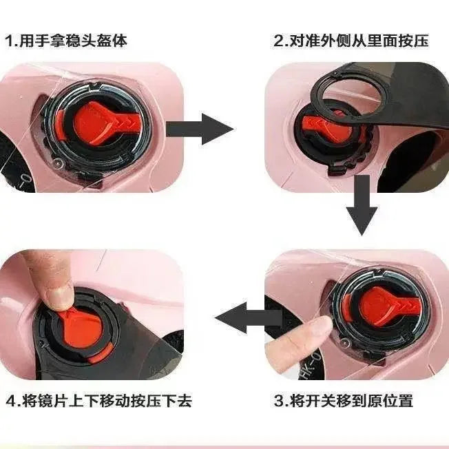 Vintage Cartoon Cute Sanrio Kuromi Helmet Electric Car Women's Summer 3C Certification Half Helmet Cute Children's Adult Helmet