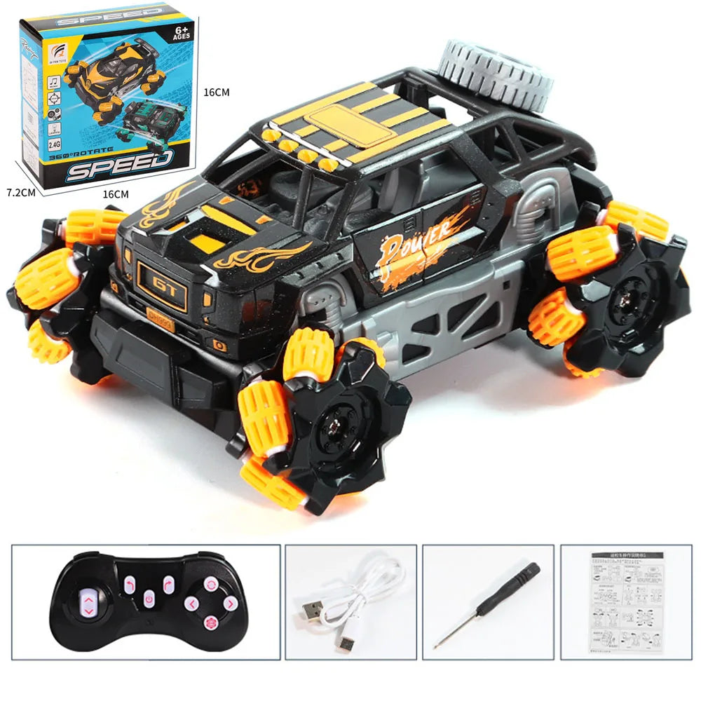 RC Car Mini Stunt Drift Car Gesture Sensing with Led Lights 2.4G Radio Remote Control Electric Toy Power Wheels Off Road Racing