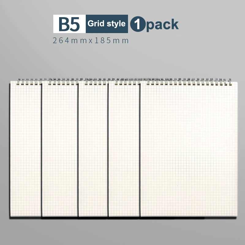 1 agenda planificadora A5, cuaderno en espiral, horarios, plan diario, lista de tareas, bloc de notas grueso, material escolar de oficina, papelería