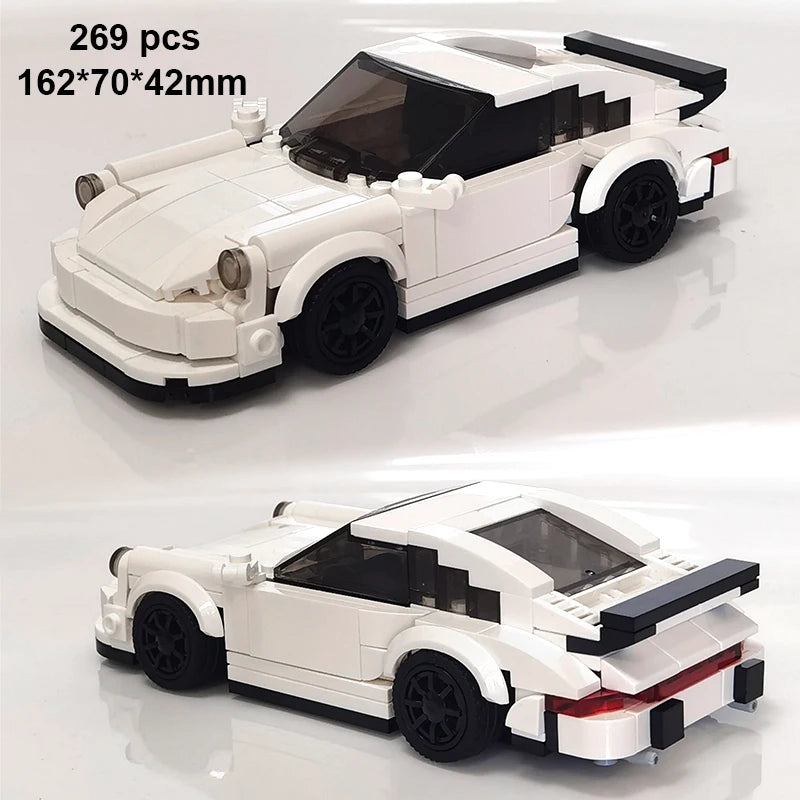 Technical Car City Speed Champion Sports MOC Ideas Creative Racing Car Building Blocks Garage Carro Rennau Voiture Vehicle Toys