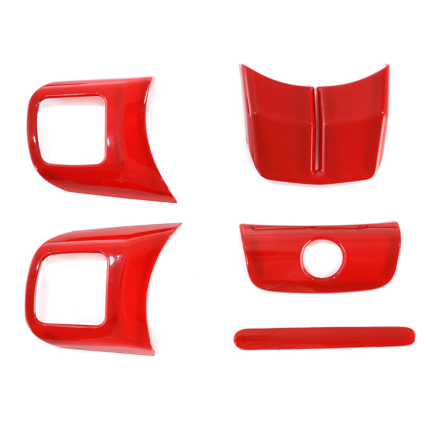 18 piezas de accesorios de decoración para el interior del coche, cubierta embellecedora para Jeep Wrangler JK JKU 2011 2012 2013 2014 2015 2016 2017 4 puertas