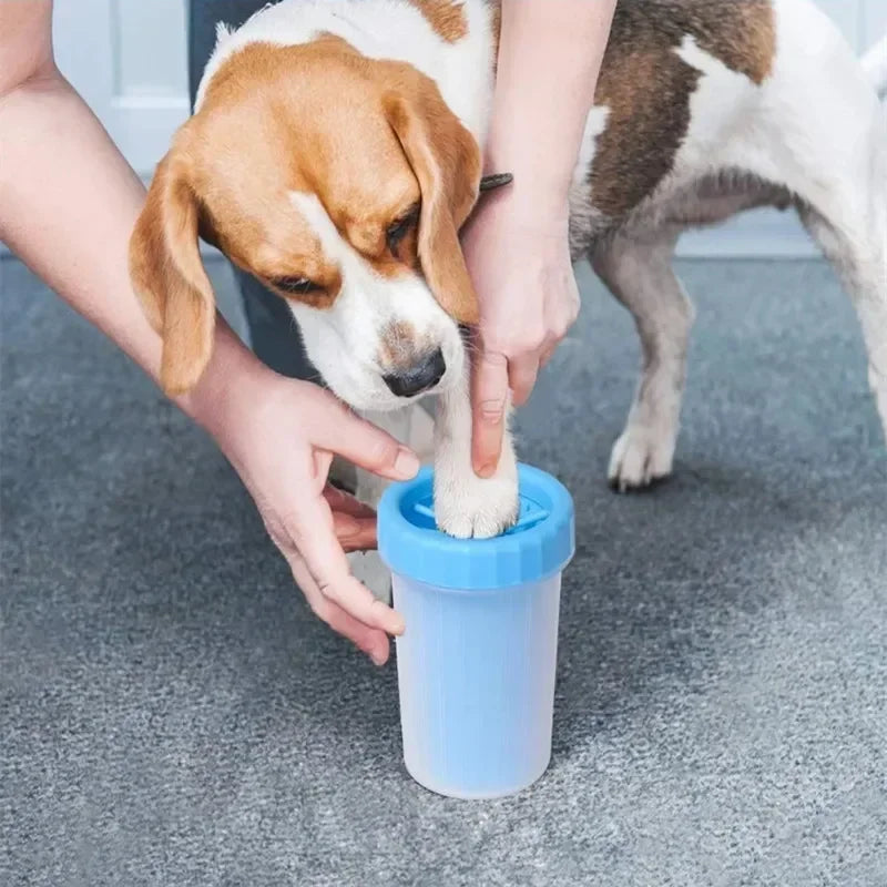 1pc Dog Foot Wash Artifact Cat Puppy Foot Cup Wash Paw Cleaning Free Scrub Automatic Foot Wash Pet Cup