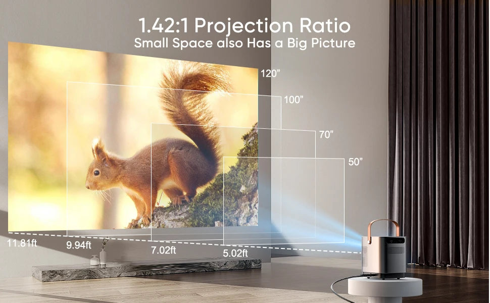 TOPTRO Projector Portable 5G WIFI Bluetooth Projector 9500 Lumens 1080P Supported Home Theater Outdoor Proyector Dust-proof