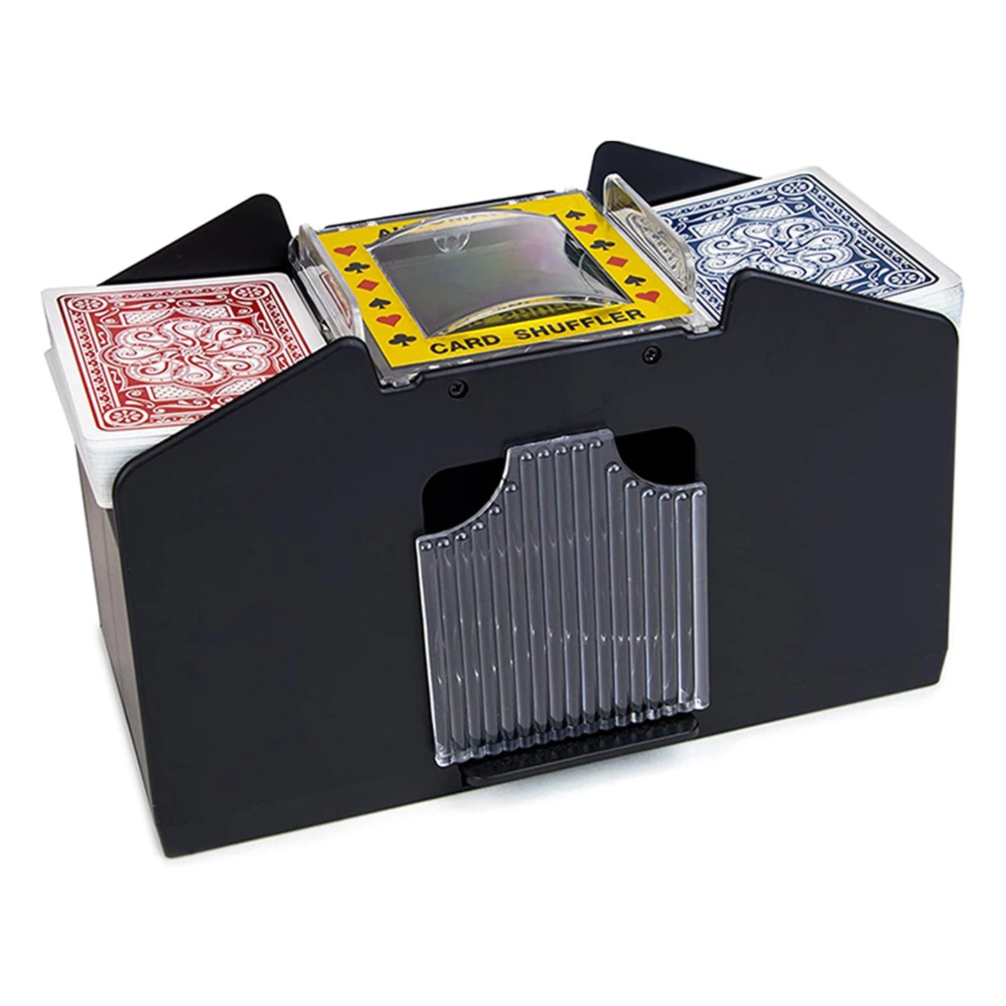 2/4/6 Decks Automatic Card Shuffler Automatic Playing Cards Shuffler Mixer Games Poker Sorter Machine Dispenser for Travel Home