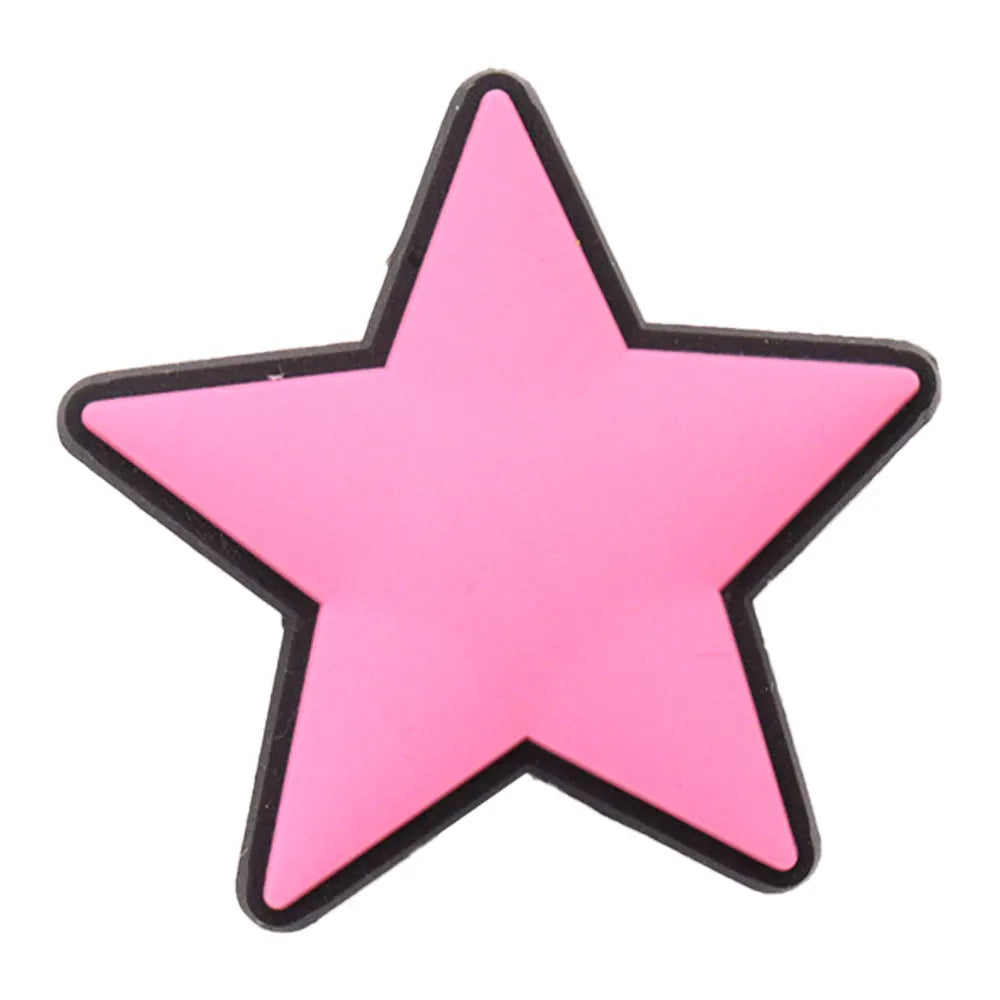 1 pieza de PVC negro para niña, sé amiga, mamá, vida, arcoíris, dijes para adultos, hebilla, zuecos, mezcla de decoraciones para zapatos, se adapta a la mochila