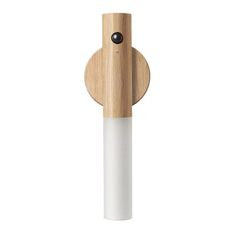 Warm Intelligent Induction Wall Lamp Wireless Wooden Stick Night Light Corridor Cabinet Wardrobe Light Decorative Home Light New