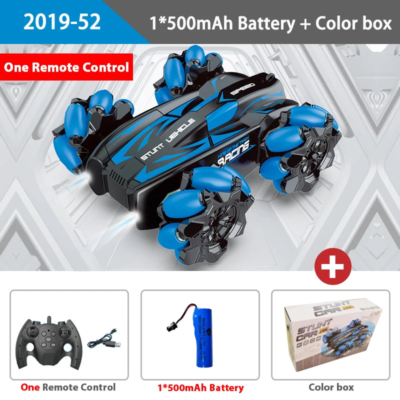 WLtoys F1 RC Drift Car con luces LED y música, 2,4 G, guantes, radiocontrol remoto, coches acrobáticos con tracción en las 4 ruedas, juguetes eléctricos para niños