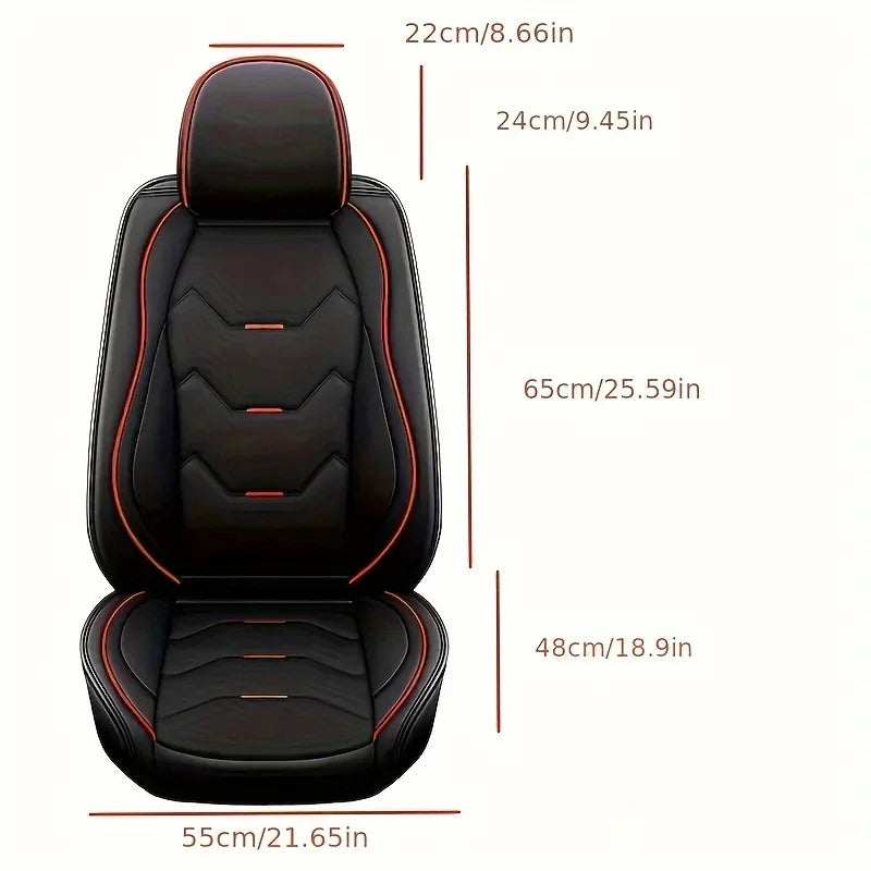 2 Premium Front Seat Cove Universal Car Seat Cover PU Leather ProtAction Breathable All-inclusive Seat Cushion car accessories