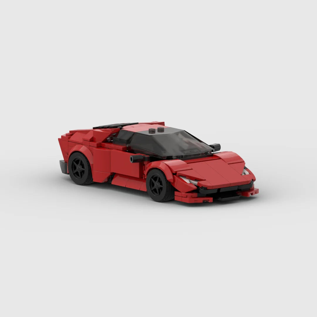 The new MOC Lambo Hurricane building blocks Speed Champion Racer sports car model Creative Garage Toys for Boys Gifts