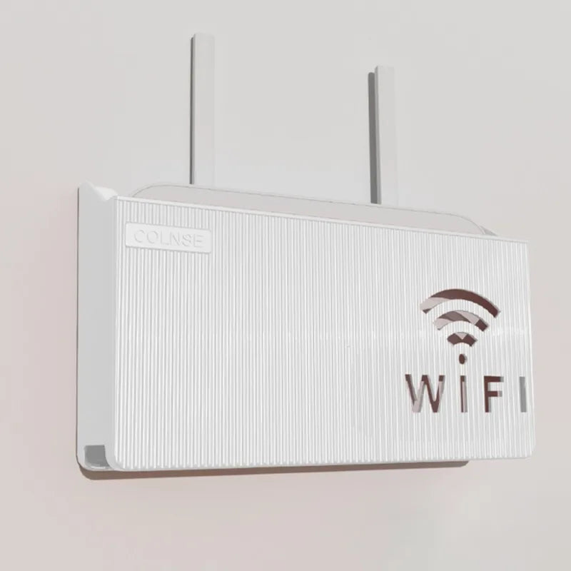 Étagère de routeur Wifi sans fil, boîte de rangement murale à suspendre, boîte de rangement en plastique ABS, support d'alimentation de câble, boîte de rangement, décoration de la maison