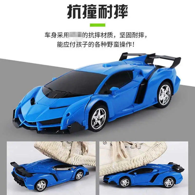 BGTOY RC Car 4WD Control remoto Deformation Robot Car Boy Anime Model Transformation 20CM Figuras de acción para niños Juguetes Regalos